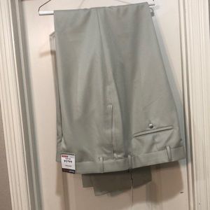 Travel smart classic fit flat front slacks